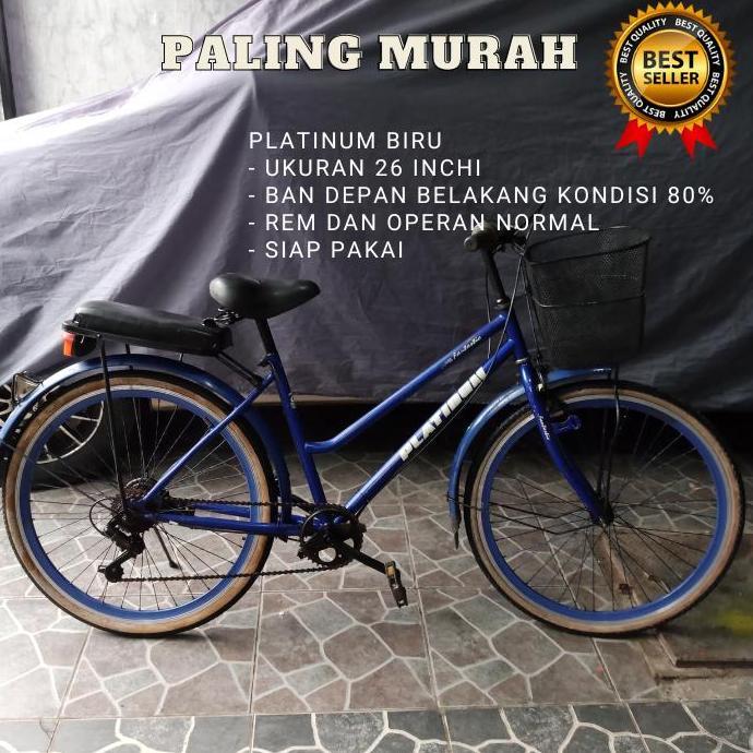 Terbaru Sepeda Keranjang Cewek Wanita Perempuan Dewasa Ukuran 26 Bekas Murah