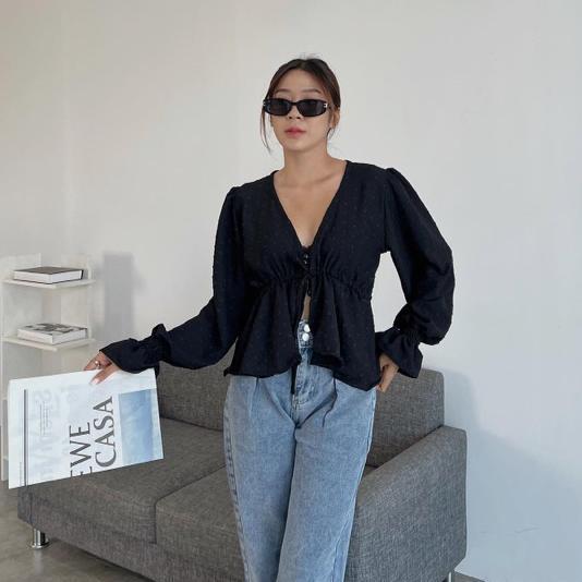 Kayla Blouse Uragiri | Zura Blouse Top Uragigiri Airflow | Blouse Wanita Wrap Top Rampel | Kaila Top