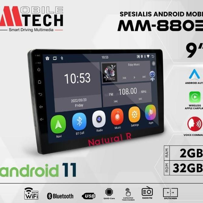 HEADUNIT ANDROID MTECH MM-8803 9/10 INCH RAM 2GB + 32GB