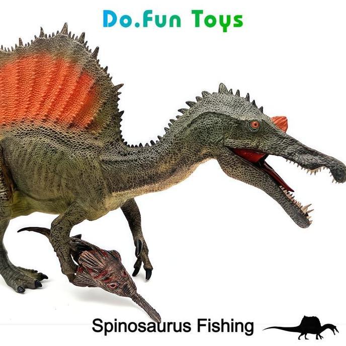Dinosaurs Figurine | SPINOSAURUS FISHING / Mainan Miniatur Dinosaurus Spinosaurus