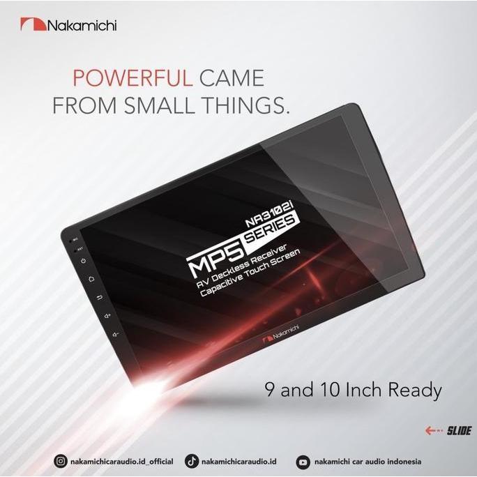 NEW Headunit Doubledin Deckless Nakamichi NA3102I 9 dan 10 Inch MP5