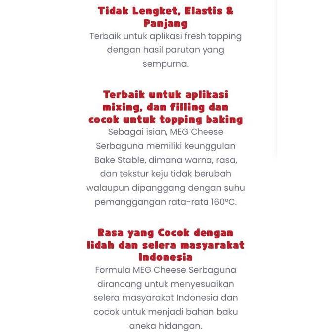 New- Meg Cheese Serbaguna - Keju Meg Serbaguna 2kg