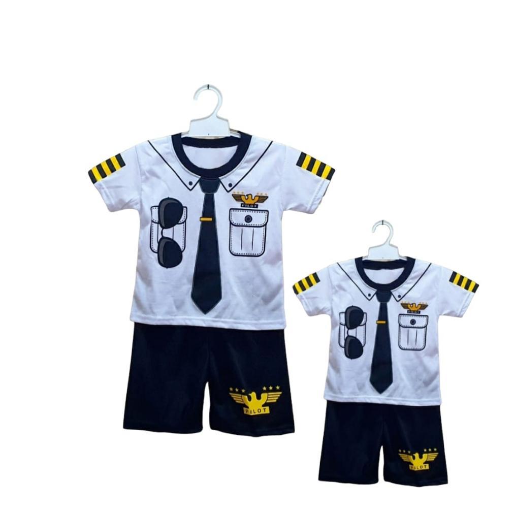 SETELAN BAJU ANAK PROFESI DAMKAR POLISI TENTARA DOKTER SUPIR BAJU SANTAI ANAK DINOSAURUS UNTUK ANAK 