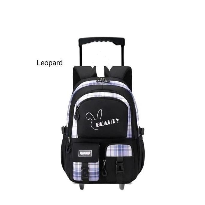 Tas Koper Anak Perempuan BEUTY RABIIT Tas Troli Anak Perempuan Tas Ransel Troli Koper Murah AS