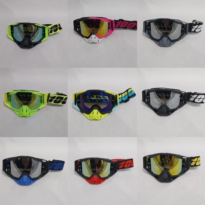 Kacamata Trail Cross Goggle 100 Percent Kacamata trail Aneka warna Terlaris