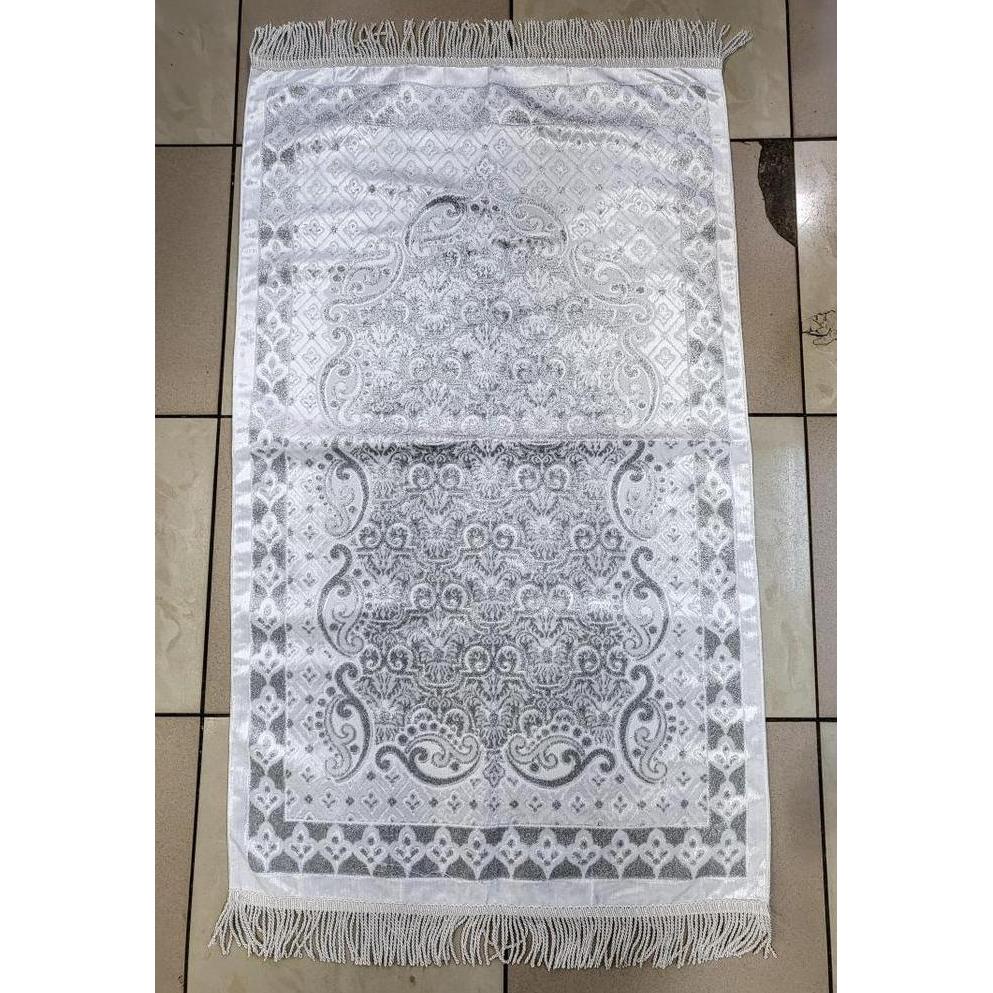 Sajadah Premium Genova Aydin Almas Simli Gold Sari Gumus Emas Perak Terlaris