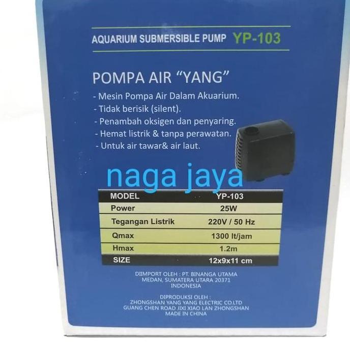POMPA CELUP FILTER POWER HEAD AQUARIUM DAN KOLAM YANG YP103 YP 103