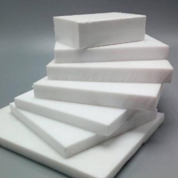 PTFE Teflon 40mm x 75mm x 123mm, PTFE Teflon Sheet Tahan Panas HEMAT