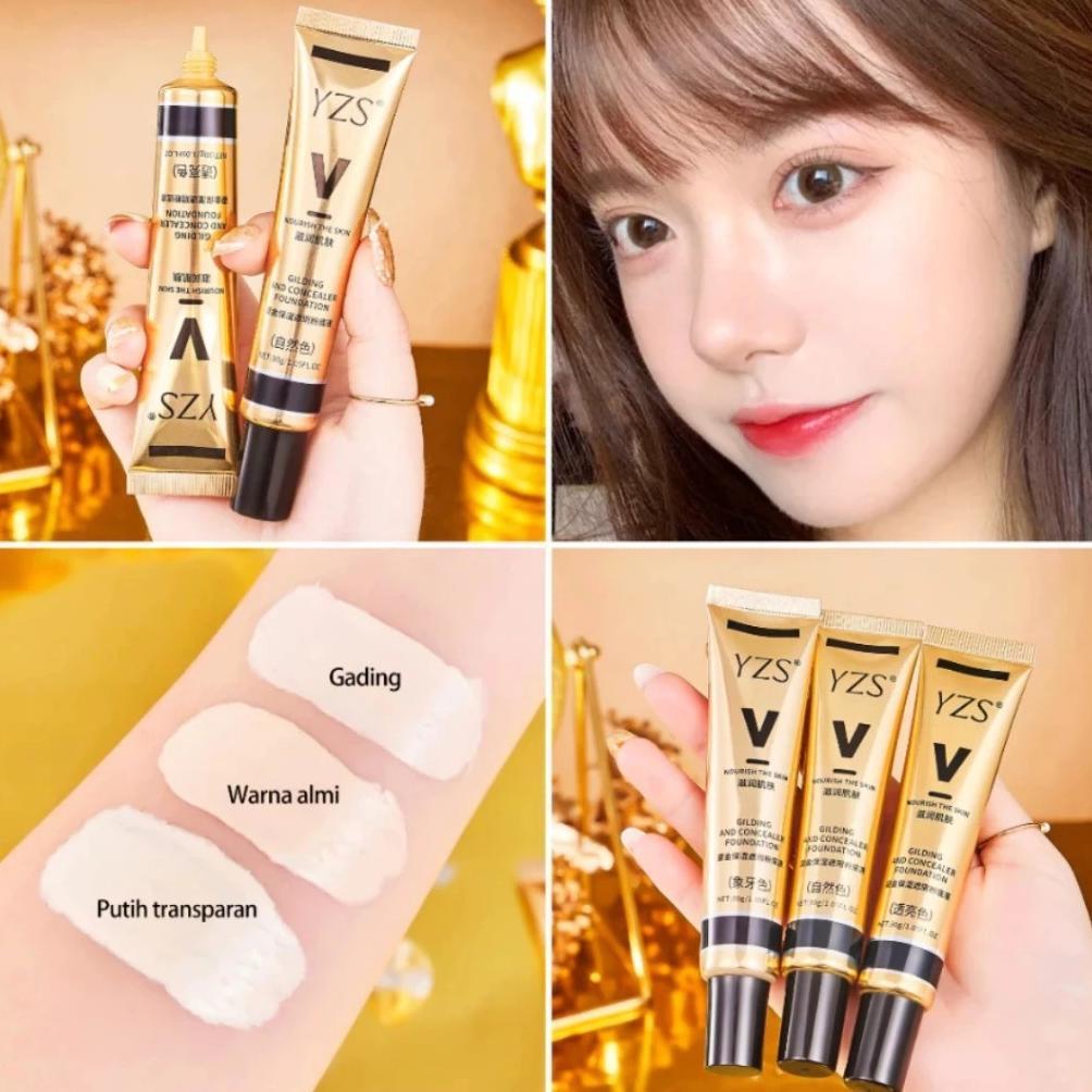 Taryomarket - Pg Yzs Foundation Liquid Matte Concealer Full Coverage Tahan Lama Waterproof Oil Contr