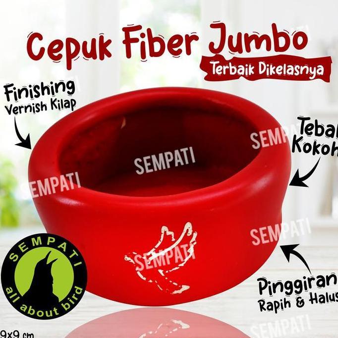 SEMPATI Tempat Pakan Merpati Bahan Fiber Cepuk Merpati Fiber Mangkok Wadah Makan Minum Burung Merpat