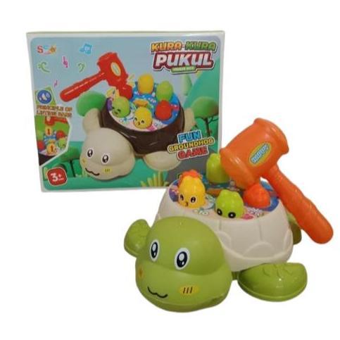 Mainan Anak Pukul Palu Bebek Whack A Mole Knocking Pop It Hammer Kura Kura Pukul