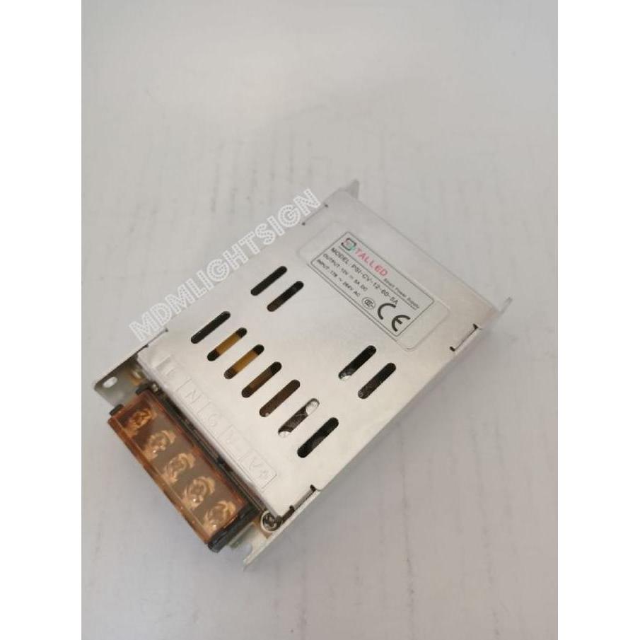 Terjangkau Adaptor / Power Supply Indoor Talled 12V 5A 60W