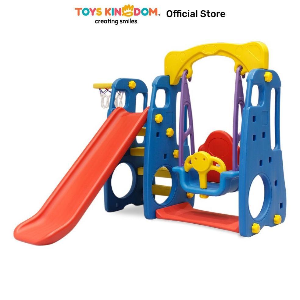 parafelaa  - toys kingdom paso perosotan + ayunan anak 4 in 1 tb-201a slide prosotan
