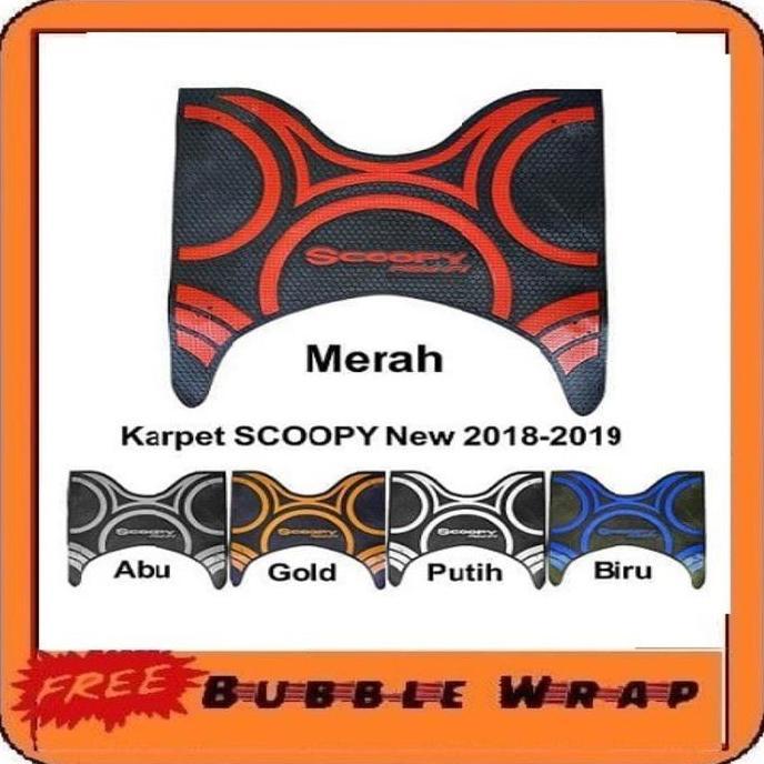 DI161 - Karpet motor Scoopy 2018 2019 2020 2021 2022 2023 Pijakan alas scoopy