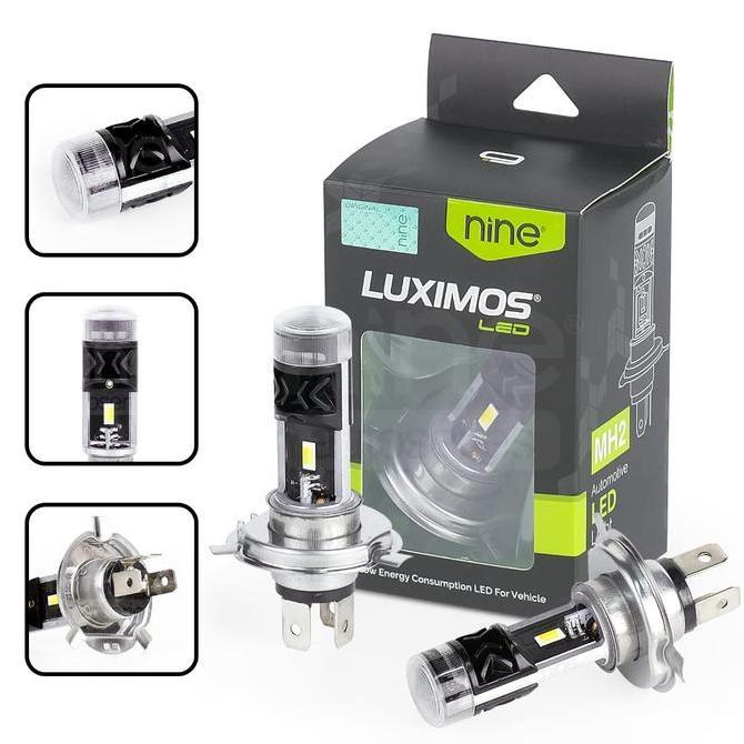 CIONALL_SHOP - LAMPU LED MOTOR CBR VERZA VIXION SCOOPY ORIGINAL H4 LUXIMOS MH2 PUTIH / JAUH PUTIH KU