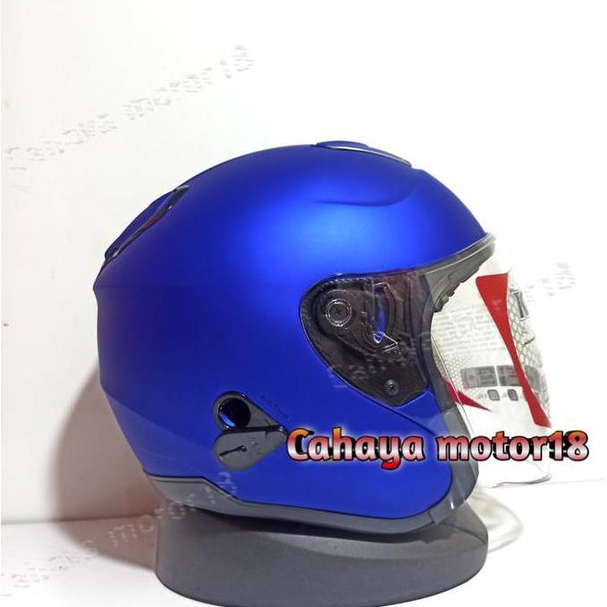 DA50 - HELM KYT KYOTO BIRU DOFT | HELEM HALF FACE