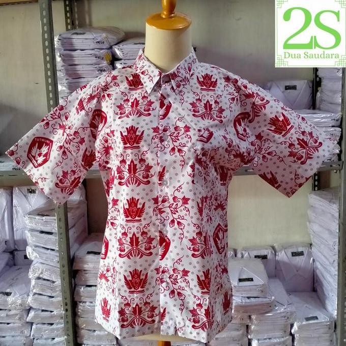 Seragam Sekolah Baju Batik SD Merah