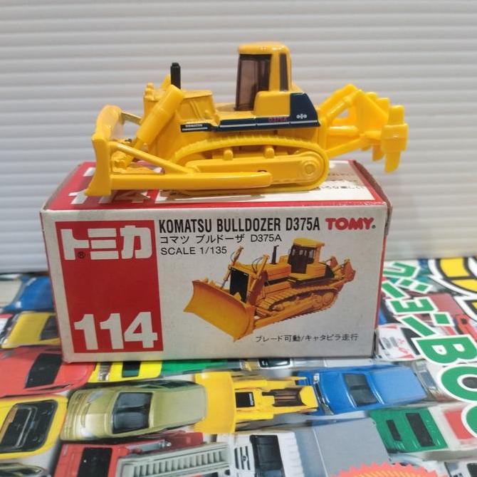 Tomica Tomy Merah Komatsu Bulldozer D375A