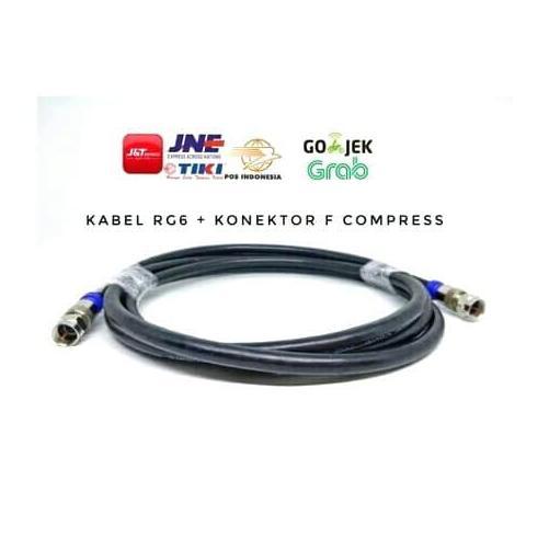 DB92 - 6 ATAU 7  METER KABEL TV BELDEN F COMPRESS SIAP PAKAI