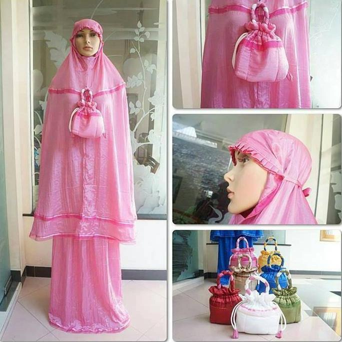 Grosir Mukena Cantik Traveling Parasut Loufie