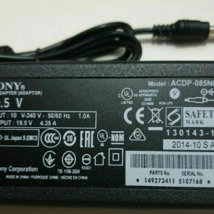 DB11 - Adaptor TV Sony LCD LED BRAVIA KLV-32EX330 KLV-32BX320 19,5V 4,35A New