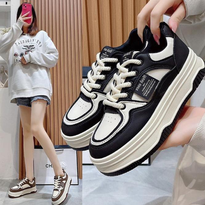 Minangstuff Soya Sepatu Kasual Kuliah Bertali Wanita Korea