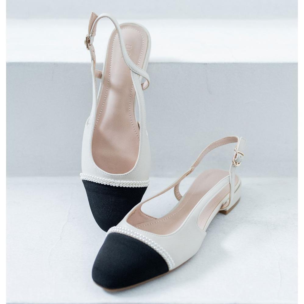 NCY Shoes AMBER Slingback Shoes warna White