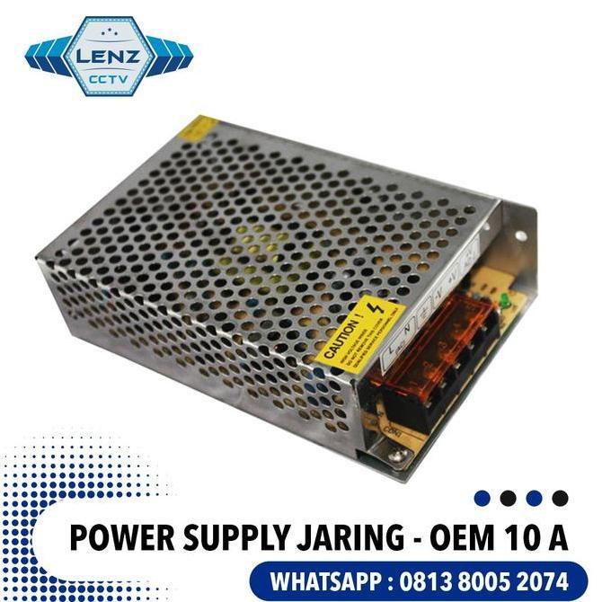 Diskon Power Supply Jaring Polos 12V Murni 10 Ampere (Body Besar)