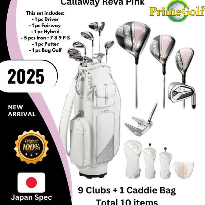 Stick Golf Full Set Callaway Reva Pink Ladies Original Japan