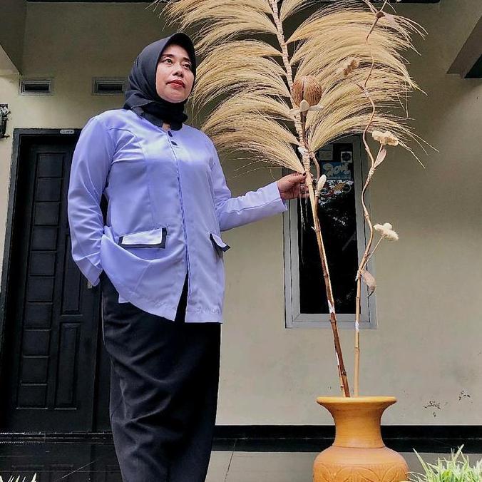 Atasan Hitam Putih Asn // Blazer Hitamputih Pns/ Blazer Hitam Putih Guru//Baju Hitam Putih Wanita
