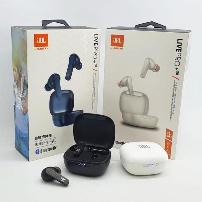 JBL LIVE PRO + TWS HEADSET BLUETOOTH TWS JBL WIRELESS EARPHONE EARBUDS