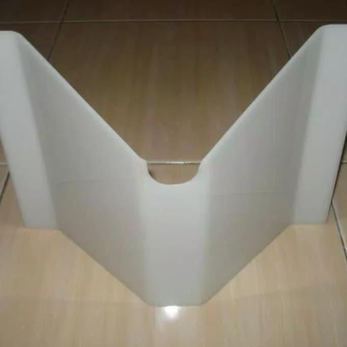 Promo Acrylic urinoir/mika urinal/protector urinoir putih COD