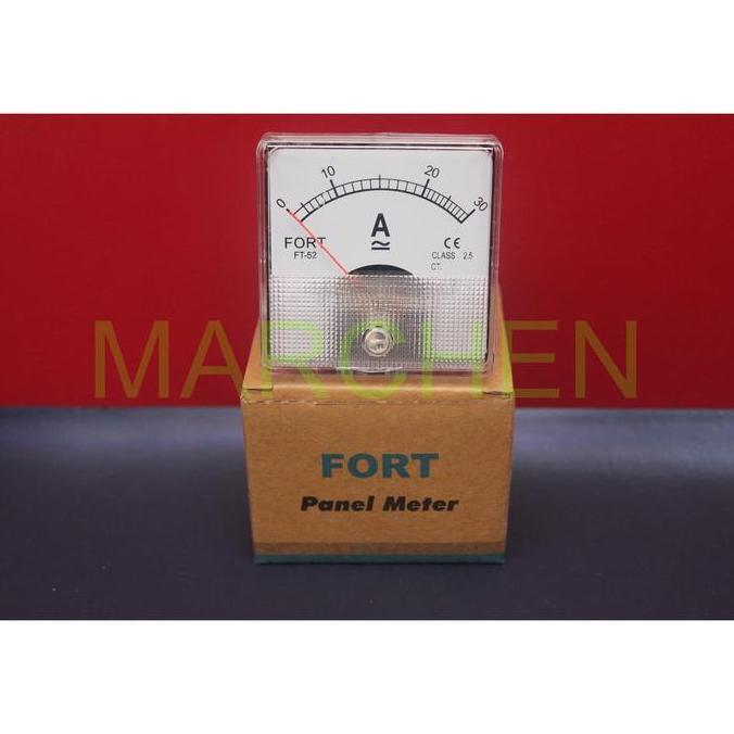 Panel Meter Ampere Meter 0-30A FT-52A AC/DC FORT