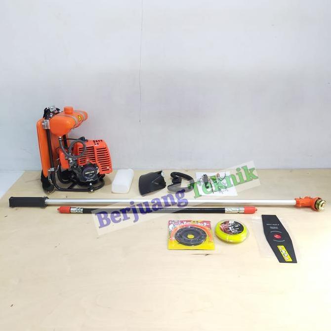 Mesin Potong Rumput 2 Tak Nishikawa Komplit Pisau Senar & Tali Senar