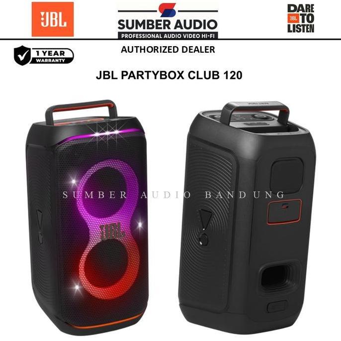 TERBARU - JBL Partybox Club 120 Speaker JBL Partybox 120 Portable JBL 120 Bluetooth Auracast Wireles