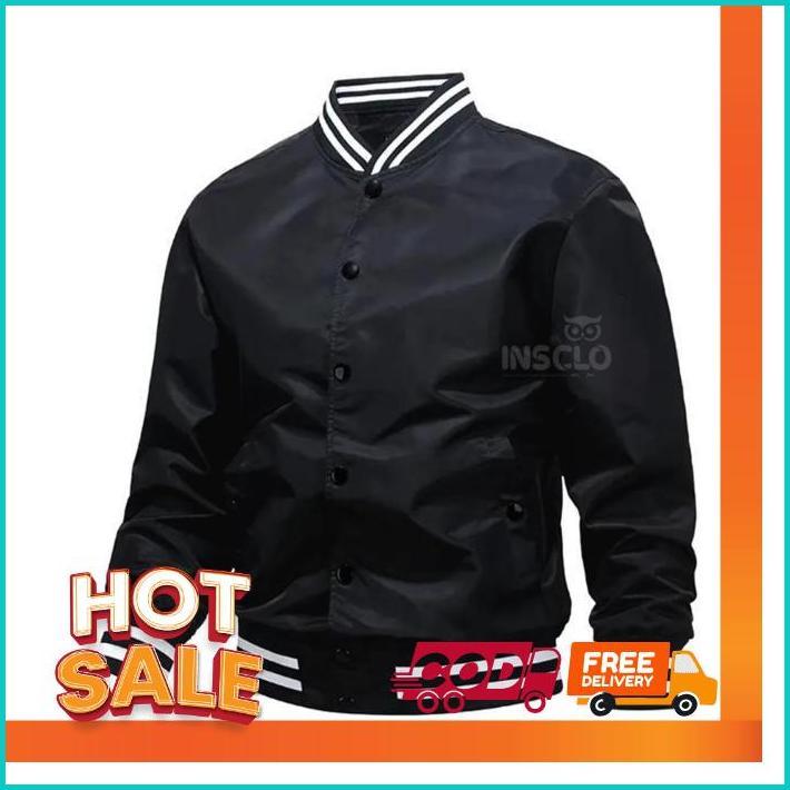 Akn - Varsity Jacket Vintage  Baseball / Jaket Bomber Canvas Pria / Jaket Bomber Distro / Jaket Bomb