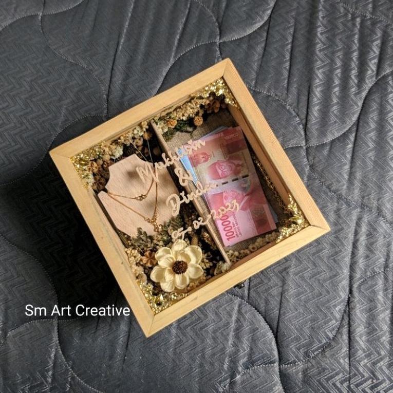 Seserahan Pernikahan kotak perhiasan uang mahar paket komplit