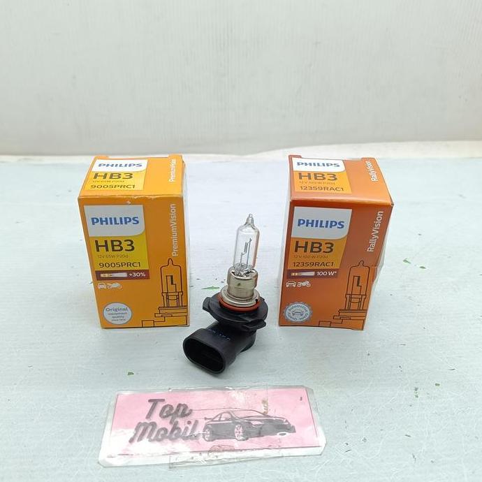 CHALK Bohlam Halogen HB3 12V 65W HB3 12V 100W merk Philips