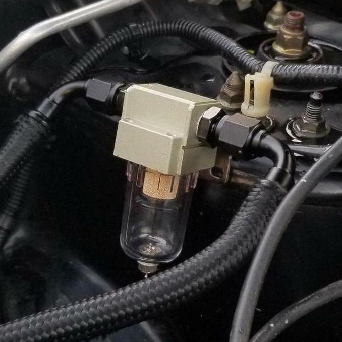 ALABASTER Engine oil separator oil catch can tank breather reservoir filter PCV