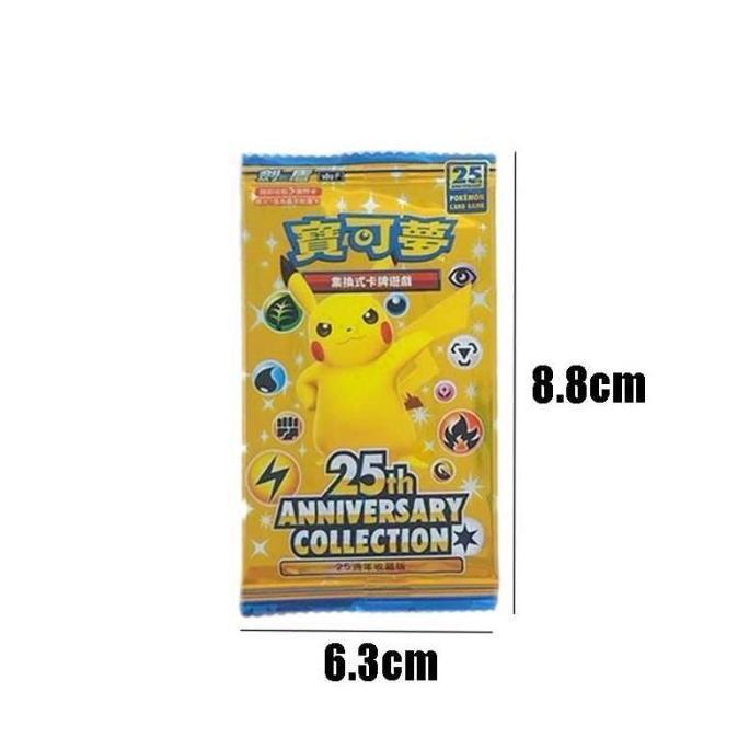 YOUEI 25th Anniversary  Pokemon Card Kartu Pokemon Booster Pack Anniversary Collection