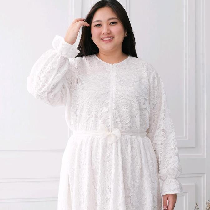 gamis abaya brokat jumbo Ld130 Ld140cm busui Terlaris