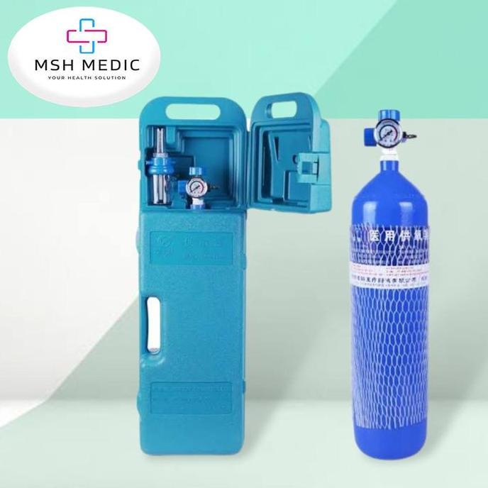 Tabung Oxygen Portable Full Set - 4 Liter Kualitas Terbaik Harga Termurah