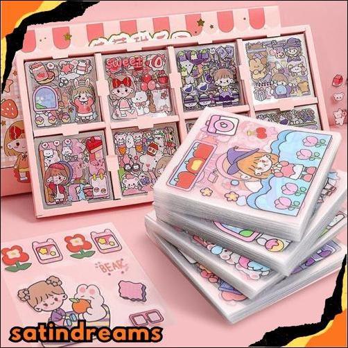 Unik 200 Lembar Sticker Box Pvc Jumbo Size Stiker