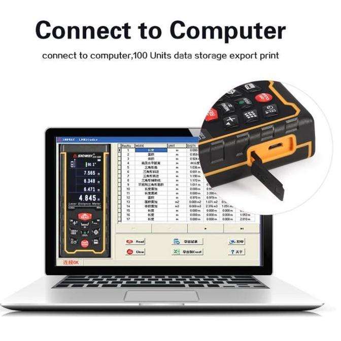 Sndway Meteran Digital + Kamera 120 Meter Sw-S120