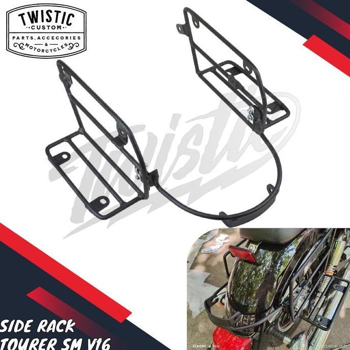 Side Rack Pannier Bracket Side Box Boks Tas Samping Motor Sm V16 V 16 Plus Diskon