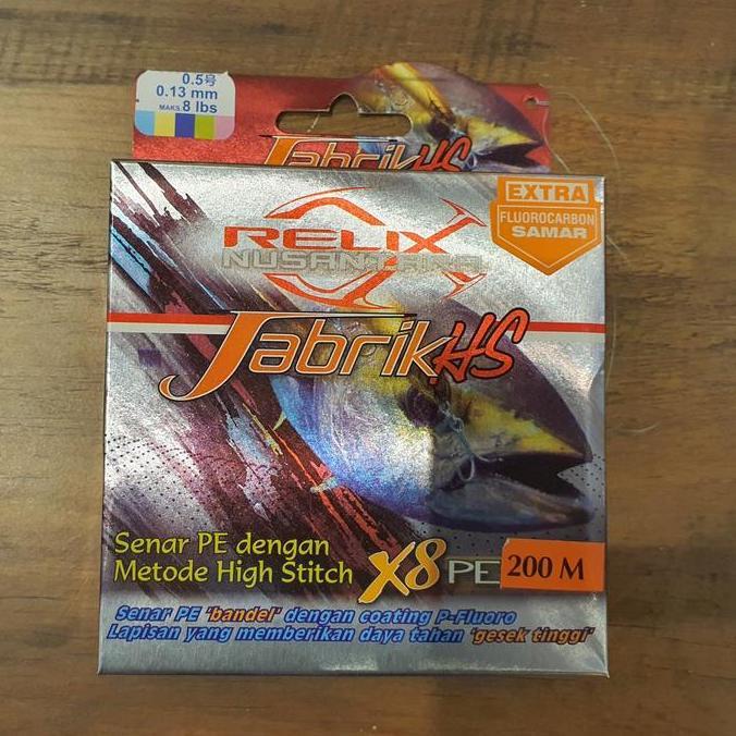 Senar PE Jabrik HS X8 Relix Nusantara PE 0,5