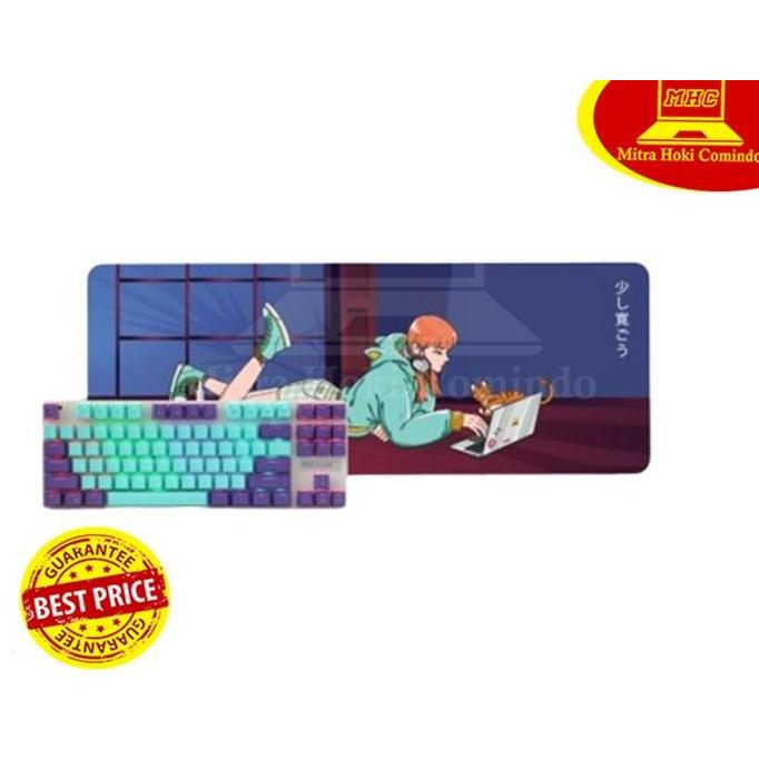 KEYBOARD GAMING REXUS KEYBOARD REXUS AYAKA BUNDLING MOUSEPAD AYAKA TKL