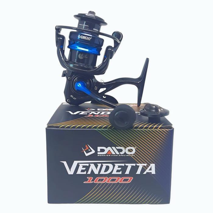 Reel Pancing Daido Vendetta Waterproof Size 1000-6000 Dengan 6+1Bb Dan Ratio 5.2:1 Free Daleman Klik