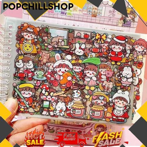 New Produk Stiker Buku Spiral Diy Craft/Imut Fancy Elegan Atk Stiker Imut/Stiker Buku Lucu Spiral Di