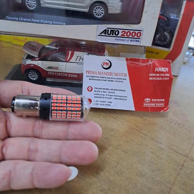 bohlam led LED lampu rem stop k2 warna merah putar mobil motor